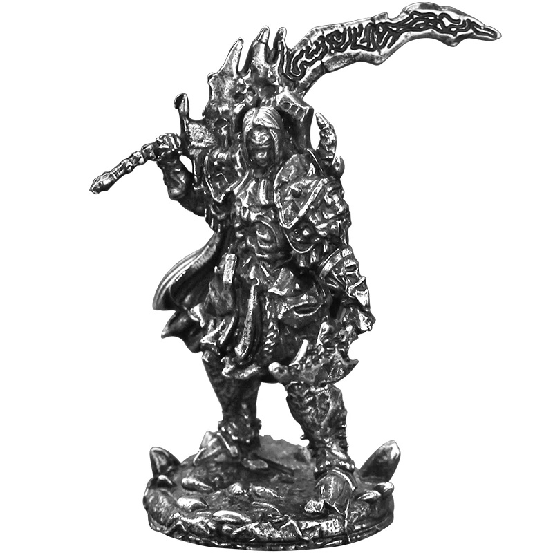 Home Decor Enthusiast - メタルウォリアーナイトアクションフィギュア、デスクトップゲームチェスの駒車飾り、家の装飾品、男性の戦争愛好家へのコレクターズギフト