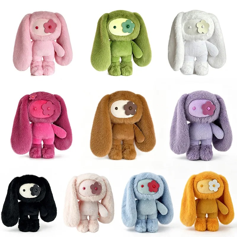 Home Decor Retailers - 30 センチメートルかわいいジュジュウサギぬいぐるみフラワーアイバニーぬいぐるみかわいい長い耳のおもちゃ家の装飾グッズギフト女の子のための