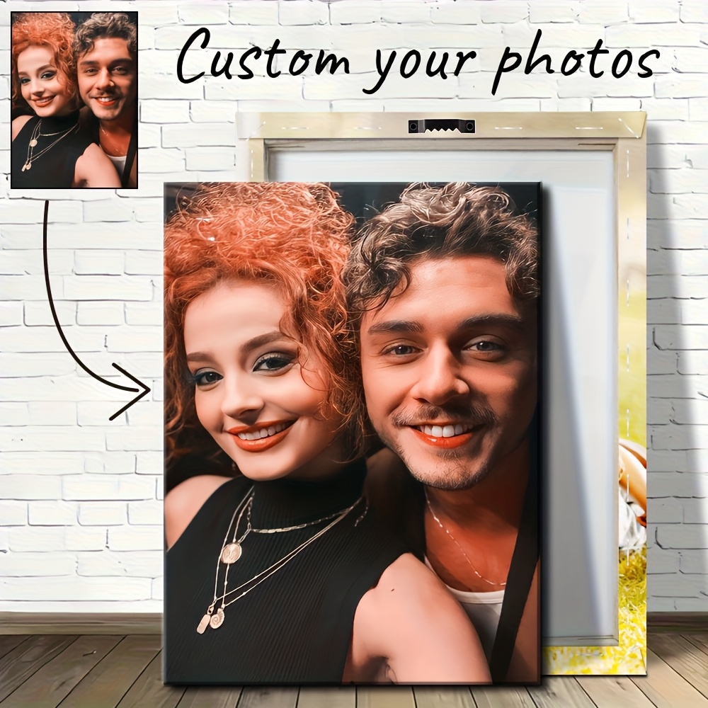Home Decor Frames - カスタムキャンバスウォールアート額装、お気に入りの写真の印刷、パーソナライズされた写真、アート写真、家族写真、友人写真