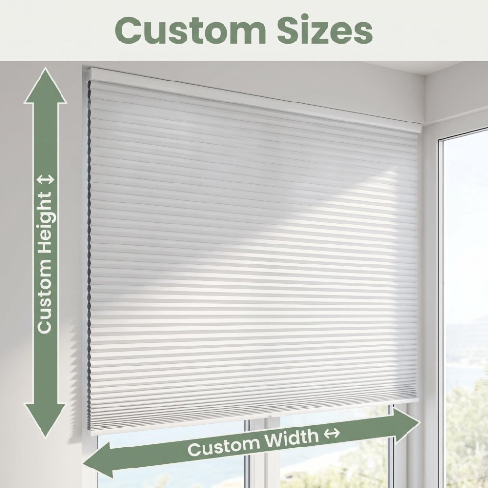 カスタムハニカムブラインド、遮光セルラーシェード、省エネ断熱 - Home Decor Window Blinds のレビューと価格