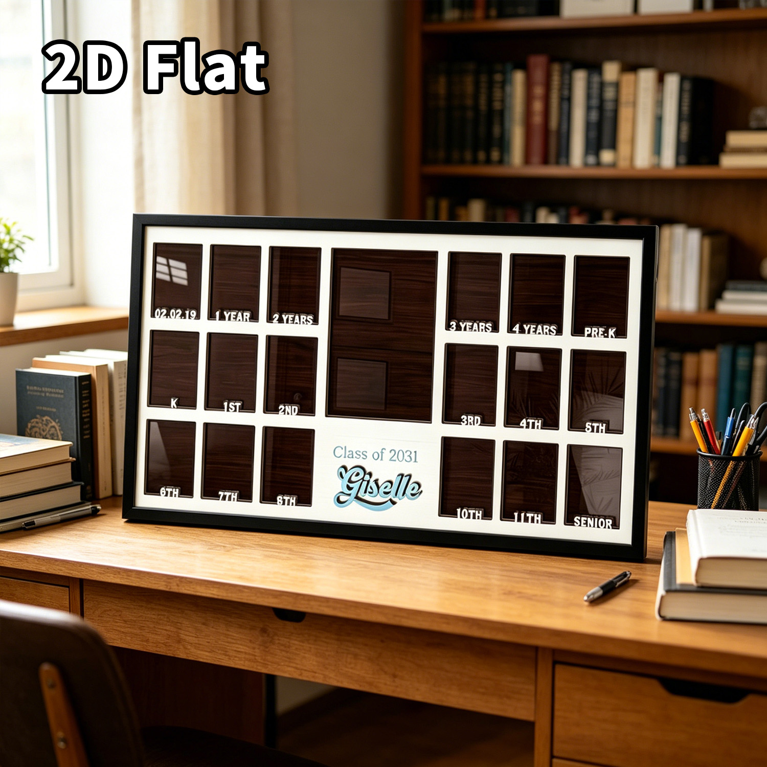 1個入りカスタムグレードフォトフレーム木製飾り板、自宅・オフ - Home Decor Frames のレビューと価格
