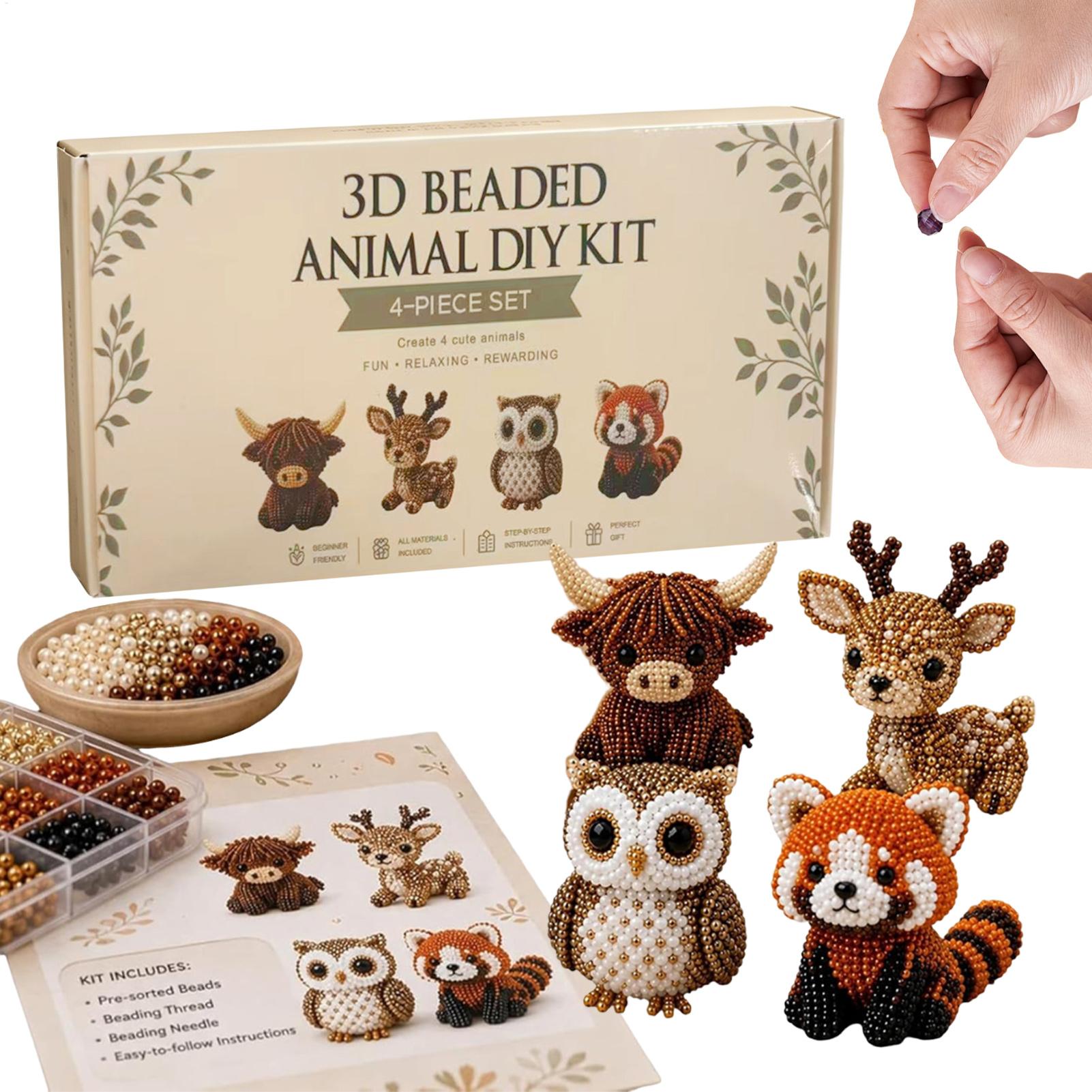 かわいい鳥と動物のビーズクラフトセット明るい色鮮やかなチュー - Home Decor Enthusiast のレビューと価格