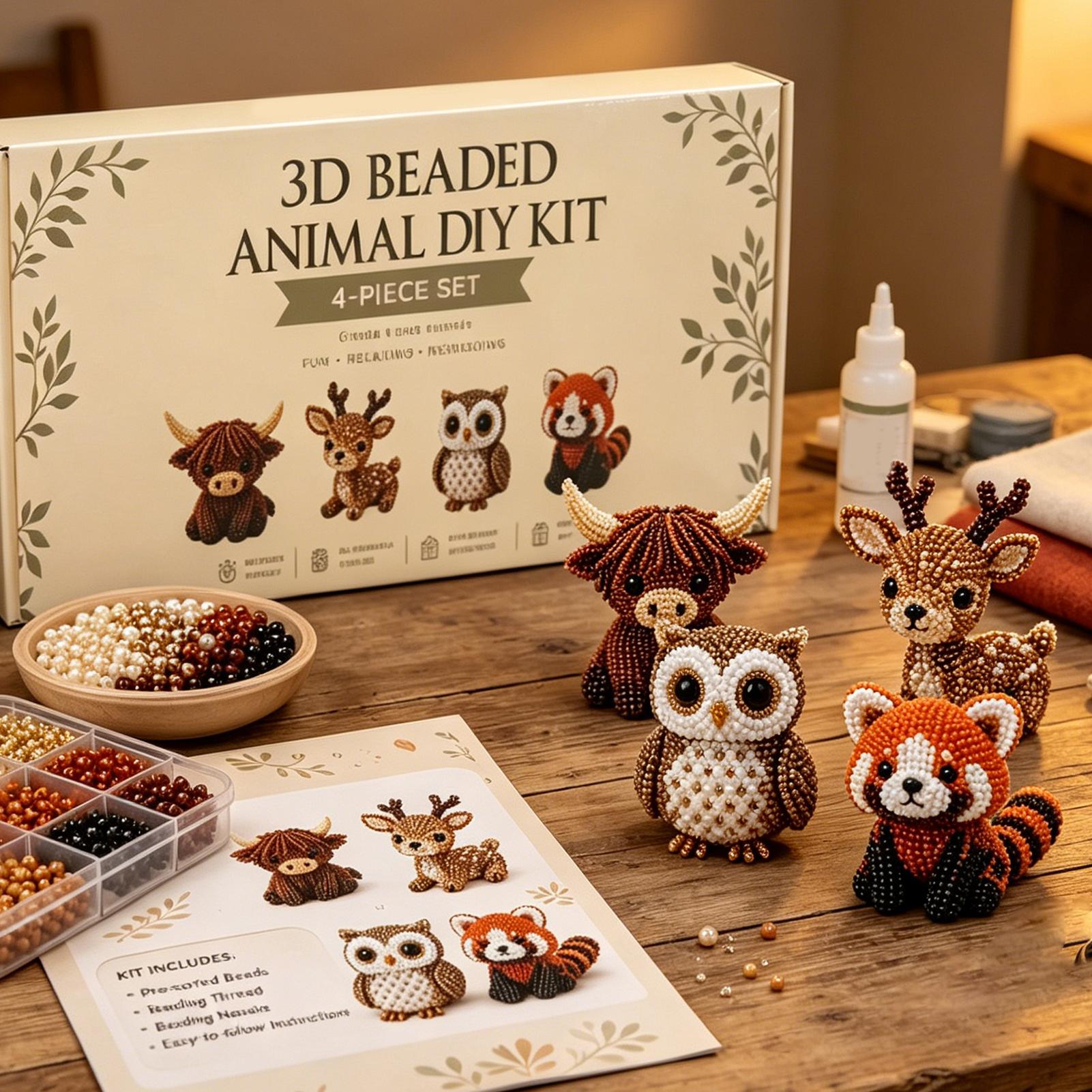 かわいい鳥と動物のビーズクラフトセット明るい色鮮やかなチュー - Home Decor Enthusiast のレビューと価格