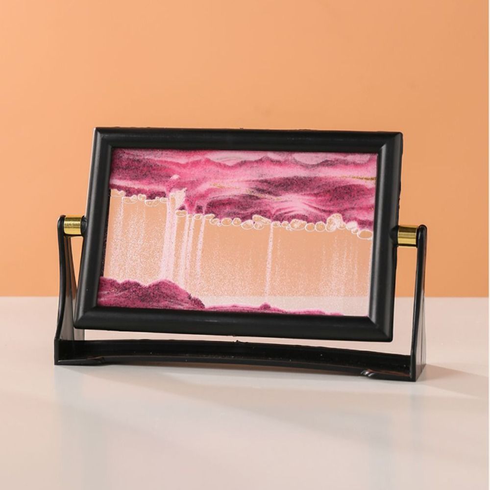回転式流砂アート絵画 ホームデコレーション 流砂ガラス クイ - Sand Art Picture のレビューと価格