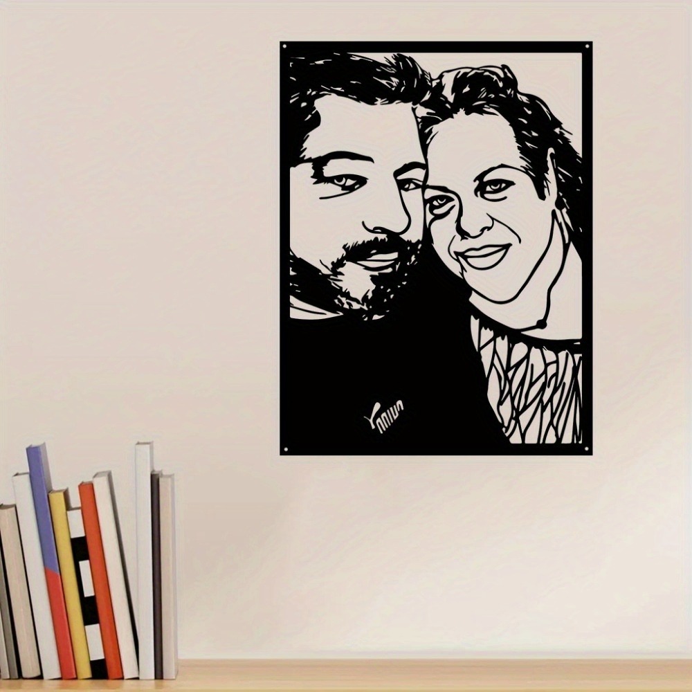 1枚のパーソナライズされたカスタムフレーム入り金属製写真ポー - Home Decor Frames のレビューと価格
