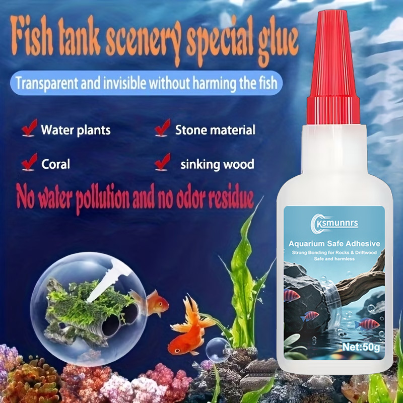 水槽用接着剤、速乾性モスと水草用接着剤、石、流木、水生植物、 - Terrarium Glass Bottle のレビューと価格