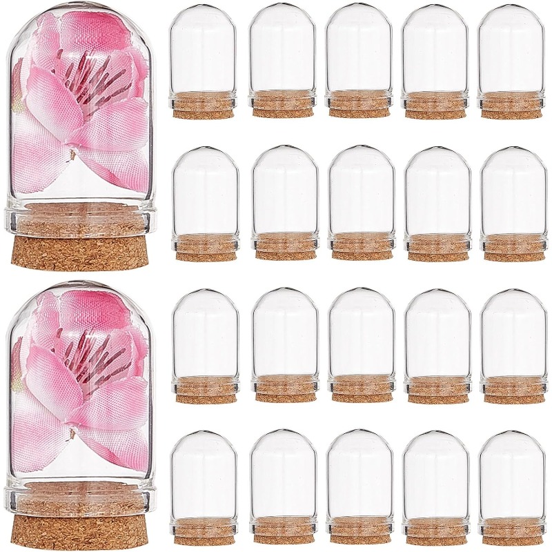 20 セット ガラス クローシュ ドーム ミニ ディスプレイ - Terrarium Glass Bottle のレビューと価格