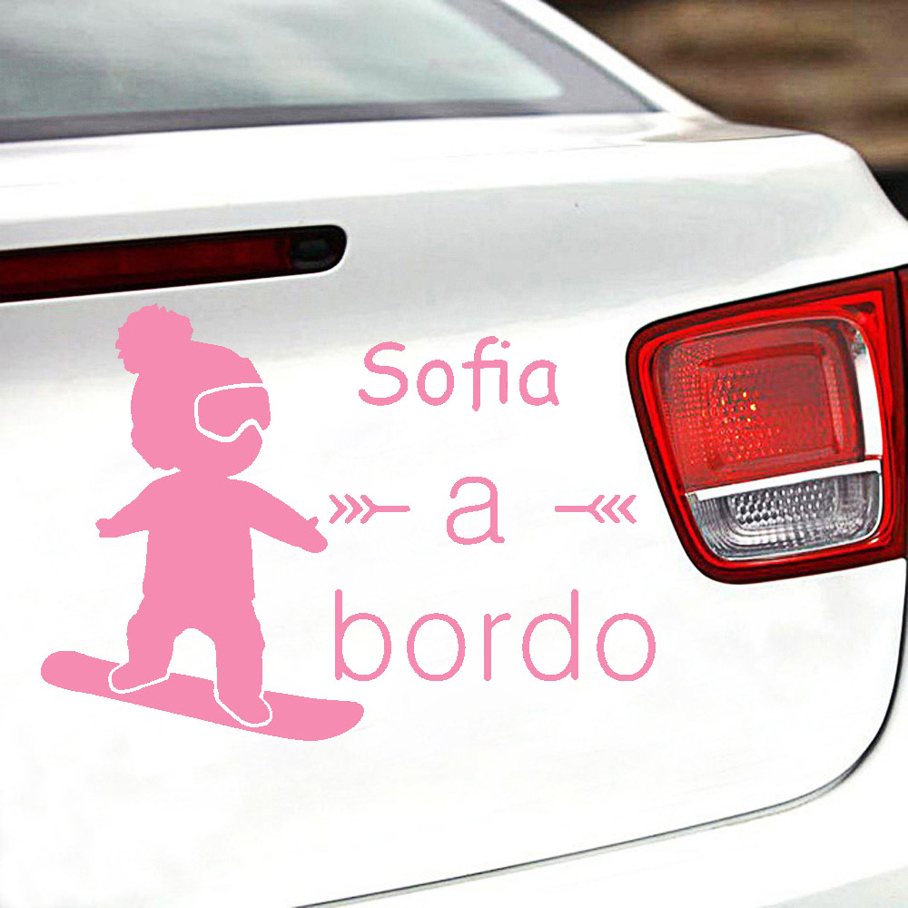 1pc ビニールベビーボルドカラフルな自動車ステッカー車のス - Home Decor Sticker のレビューと価格
