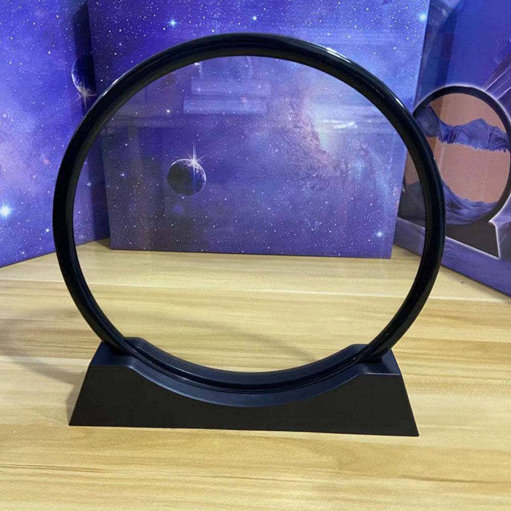 DIY流砂アート額縁キット 丸型・四角型ベース 黒色プラスチ - Sand Art Picture のレビューと価格