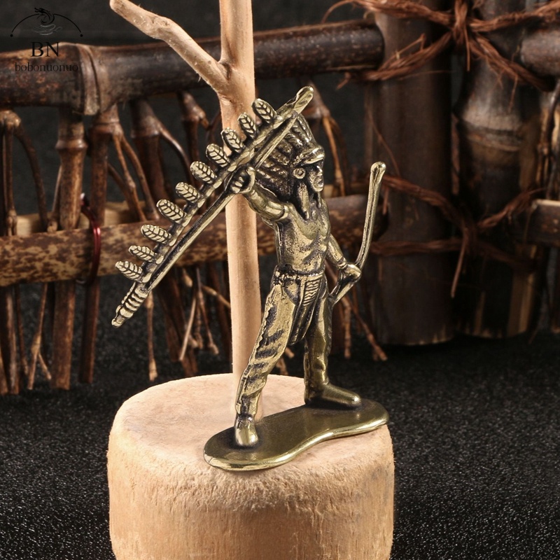 マヤのインディアン戦士の彫刻像、真鍮製の置物、工芸品、家具、 - Home Decor Indonesia のレビューと価格