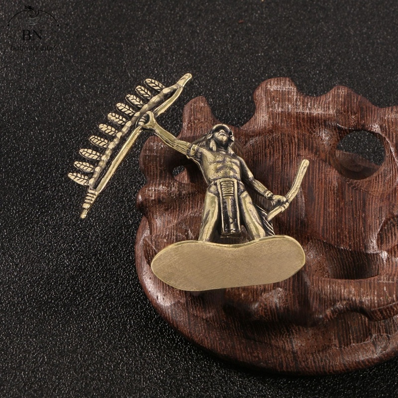 マヤのインディアン戦士の彫刻像、真鍮製の置物、工芸品、家具、 - Home Decor Indonesia のレビューと価格