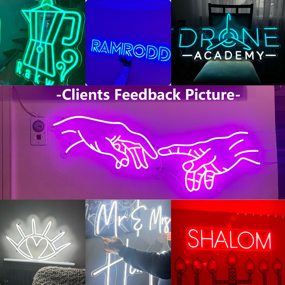 カスタムLEDネオンサイン、お部屋のインテリアに、誕生日、結 - Neon Sign Led Custom のレビューと価格
