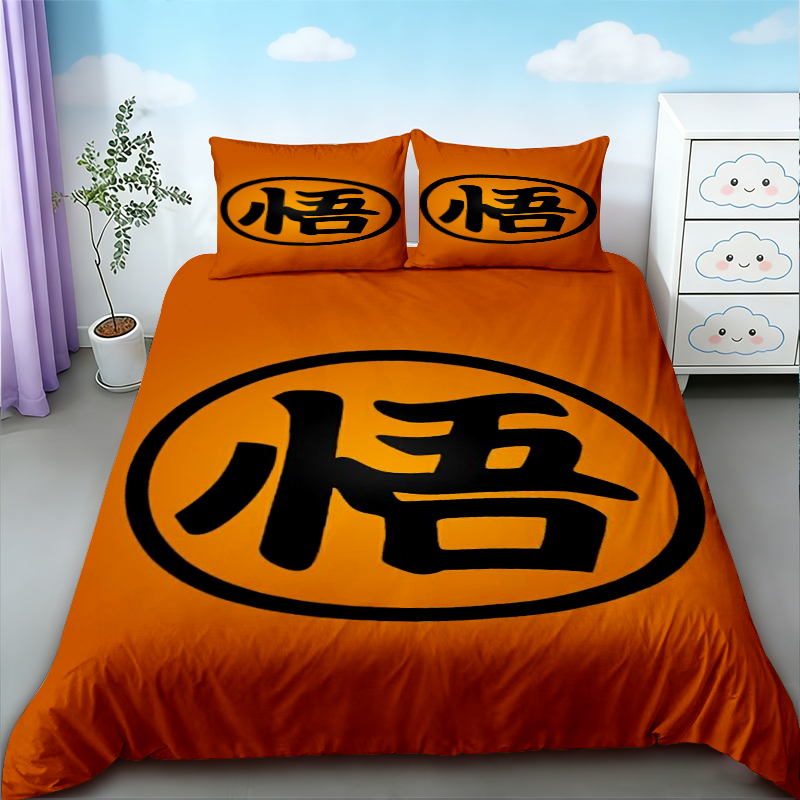 ティーンズ漫画布団カバードラゴンボール悟空寝具セットクイーン - Home Decor Retailers のレビューと価格
