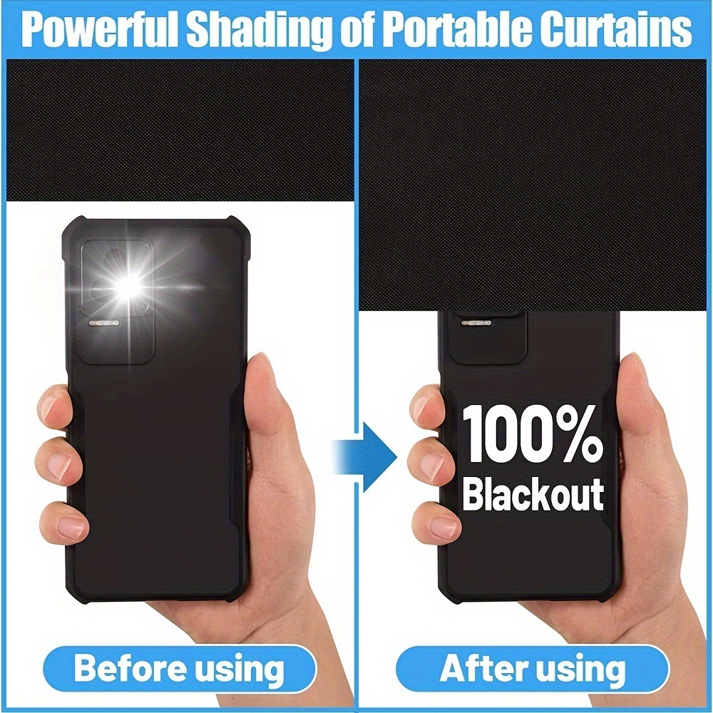 寝室用100%遮光カーテン、持ち運び可能なDIYウィンドウブ - Blackout Curtains のレビューと価格