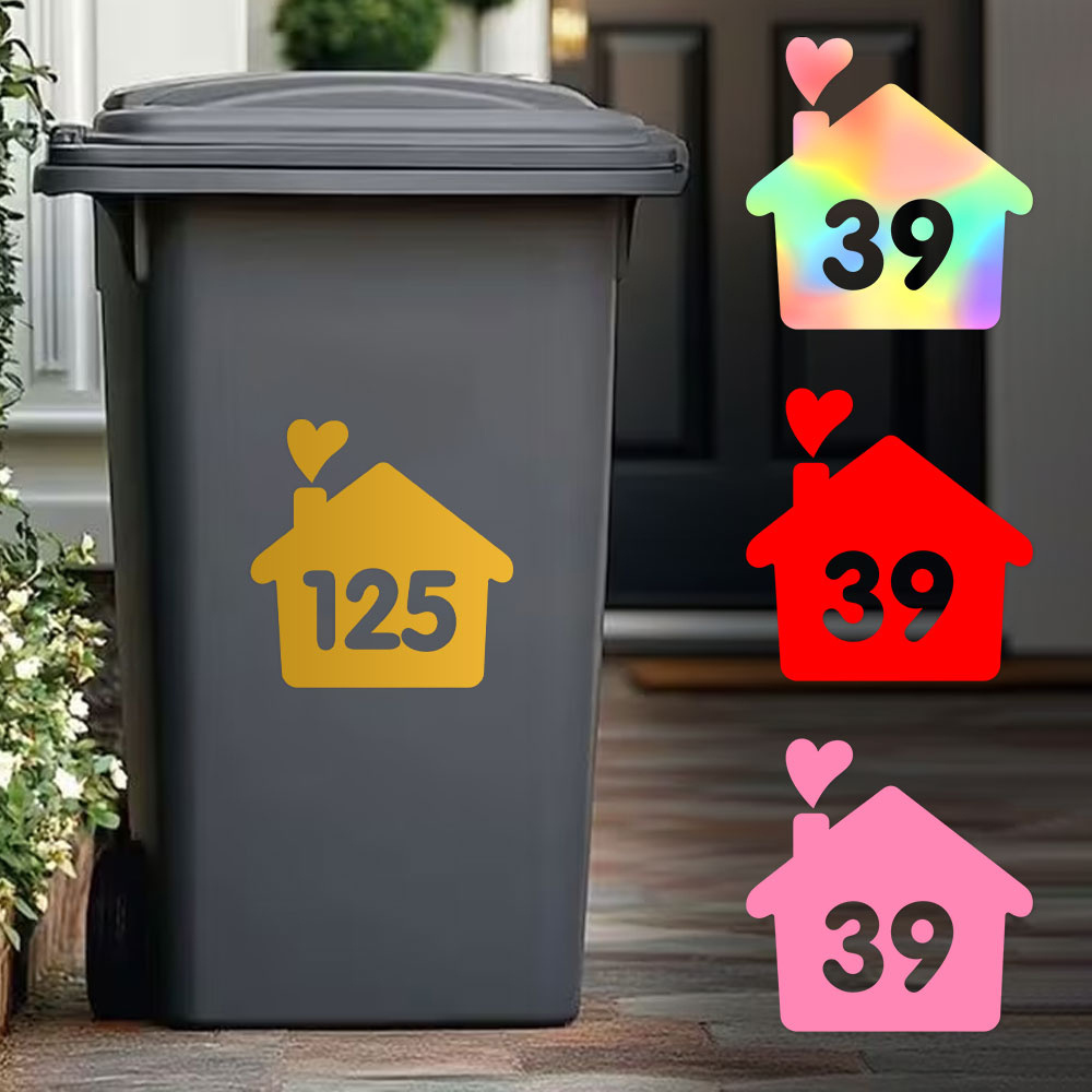 1PC/3PCS カスタムハウスナンバーステッカー 防水ハウ - Home Decor Sticker のレビューと価格
