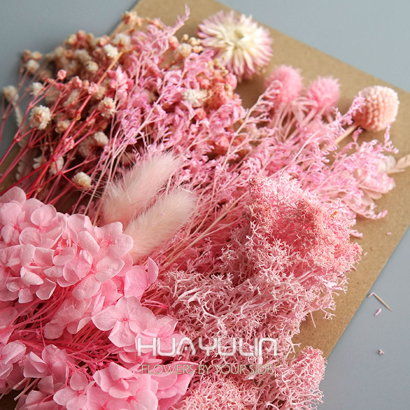 1 パック人工植物ドライ本物の花プリザーブド材料エポキシ樹脂 - Dried Flower Bouquet のレビューと価格