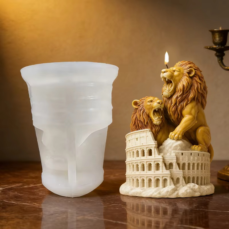 3Dウルフ、ビッグベン、インド象、タージマハル、ライオン、コ - Home Decor Indonesia のレビューと価格