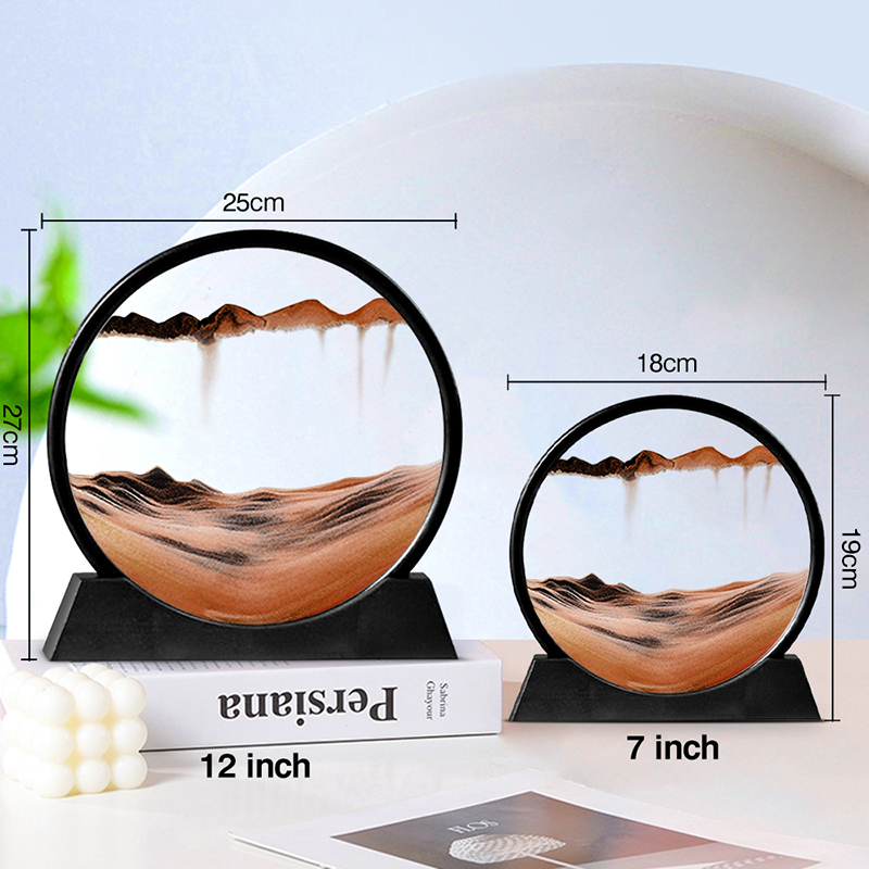砂のアート画像、丸いガラス、3D hourglass、深海の - Sand Art Picture のレビューと価格