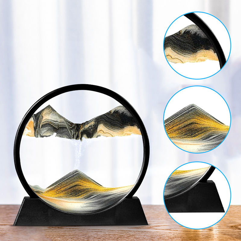 砂のアート画像、丸いガラス、3D hourglass、深海の - Sand Art Picture のレビューと価格
