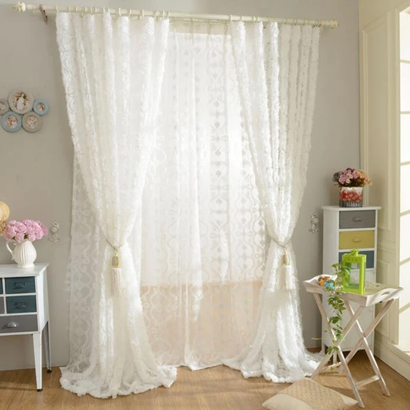 部屋,結婚式,パーティー,フェスティバル,装飾用の透明な白い - Home Decor Window Blinds のレビューと価格