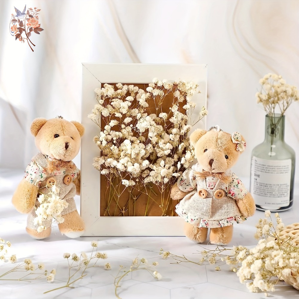 100個入りミニドライカスミソウ、レジン工芸DIY、家の装飾 - Dried Flower Bouquet のレビューと価格